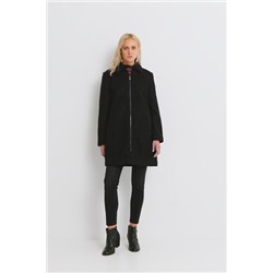 Abrigo 3/4 piel sintética rizada