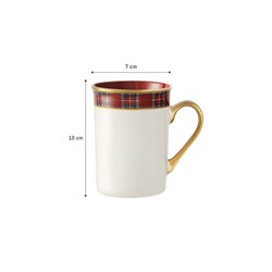 Reve Terra Kupa - Beyaz/Kırmızı - 280 ml