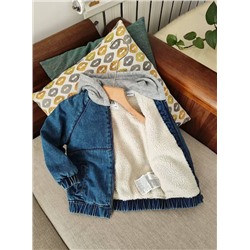 Детская джинсовая утепленная куртка на осень 1:1  ЗАР*А   Материал: хлопок, подкладка из полиэстера Экспорт