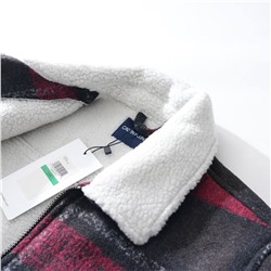 Женская куртка рубашка с шерпой внутри  СК