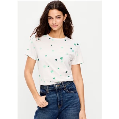 EveryWear Crew-Neck Printed T-Shirt