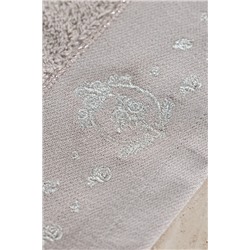 Gauthıer Nakışlı %100 Pamuk 2'li El Havlusu - Bej - 30x45 cm
