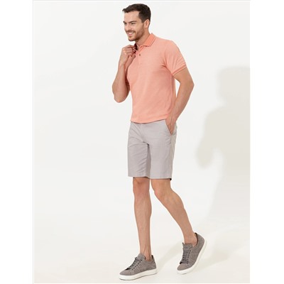 Gri Regular Fit Bermuda Şort