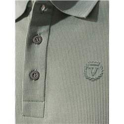 Поло из фактурного материала из премиального хлопка