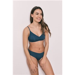 Tanga microfibra clean cut azul