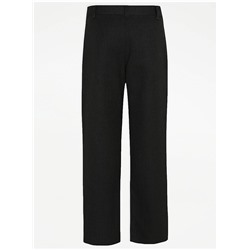 Boys Charcoal Regular Leg School Trousers 2 Pack