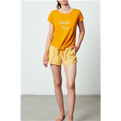 Футболка с горчичным какао