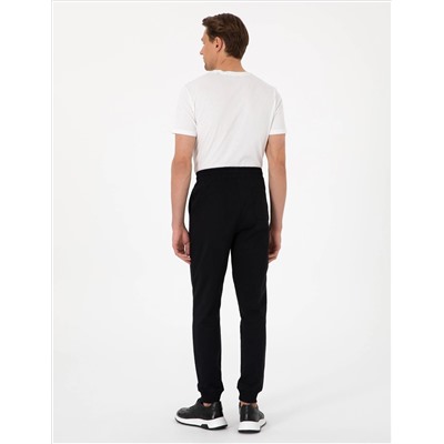 Siyah Slim Fit Eşofman Altı