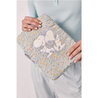 Funda tablet florecitas Snoopy