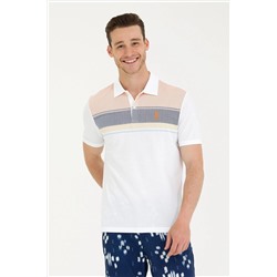 Erkek Kiremit Polo Yaka Tişört