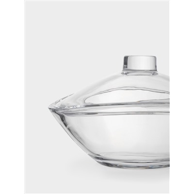 Салатник, 21х13 см, 840 мл, с крышкой, стекло, Song