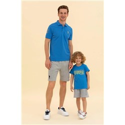 Erkek Saks Basic Polo Yaka Tişört