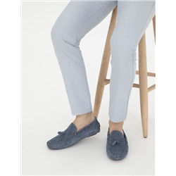 İndigo %100 Deri Loafer Ayakkabı