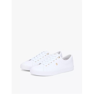 Metallic Accent Court Sneaker