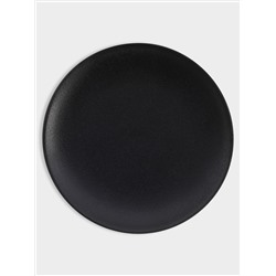 Тарелка обеденная, 27.5 см, чёрная, Икра