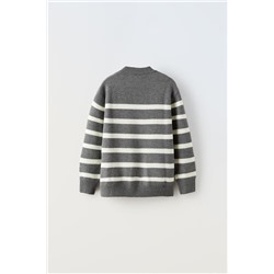 STRIPED KNIT SWEATER