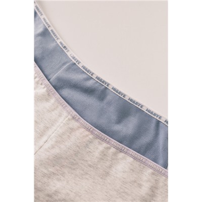 Pack 2 bragas boxer algodón azul gris