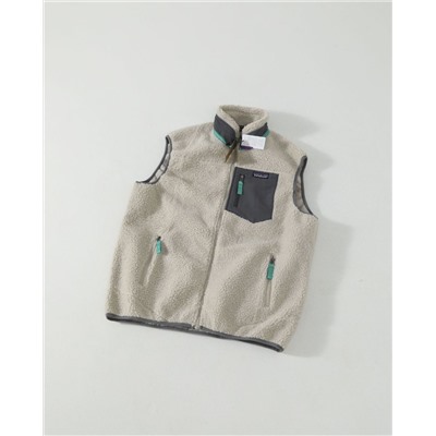 Лимитированный жилет из овечьего флиса с воротником-стойкой PATAGONI*A