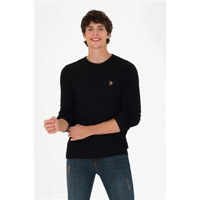 Erkek Siyah Basic Kazak