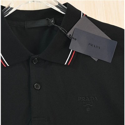 Мужская хлопковая футболка-поло ПРАД*А