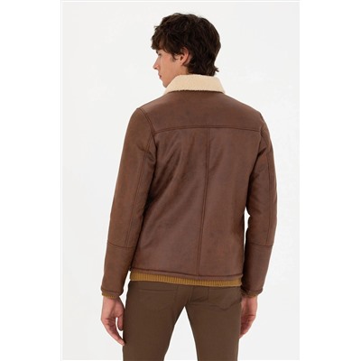 Erkek Taba Deri Ceket