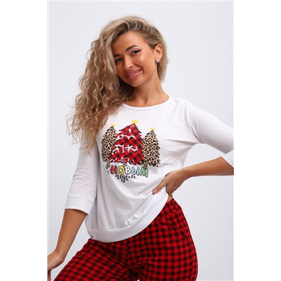 Пижама женская П162 Нарядные Ёлочки