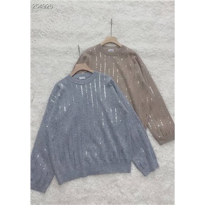 Кашемировый свитер с пайетками  Brunell*o Cucinell*i