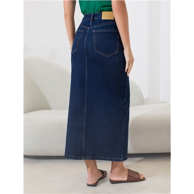 Джинсовая юбка из плотной эластичной джинсы 13OZ.