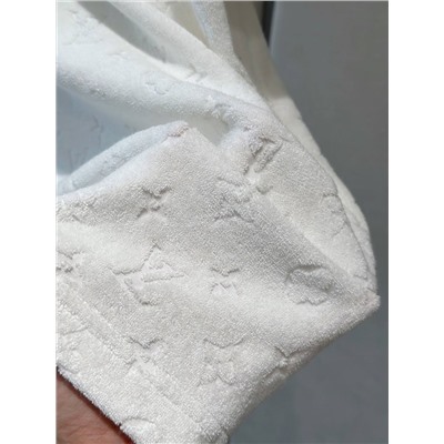 Мужская футболка из махровой ткани с тиснением луи виттон    (2 цвета )