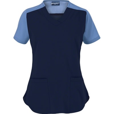 Butter-Soft Scrubs by UA™ Women's Color Block V-Neck Top