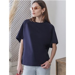 Футболка свободная из футера двухнитки с эластаном