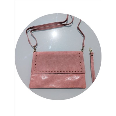 Итальянская сумка - клатч из натуральной кожи AB.Z PELLE KL3208CH Rosa