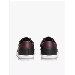 Low Cut Logo Leather Mix Sneaker