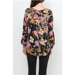 Blusa Negro y rosa