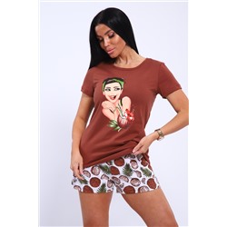 Пижама с шортами GIRL