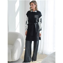 Удлиненный жилет из пряжи с кашемиром