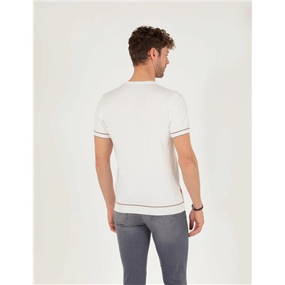 Ekru Slim Fit Kazak