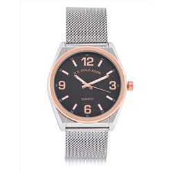 MENS SILVER MESH STRAP WATCH