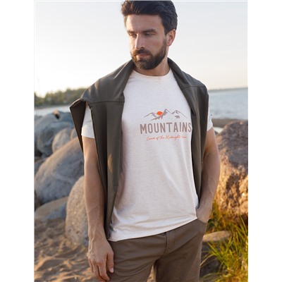 Футболка из премиального хлопка с авторским принтом