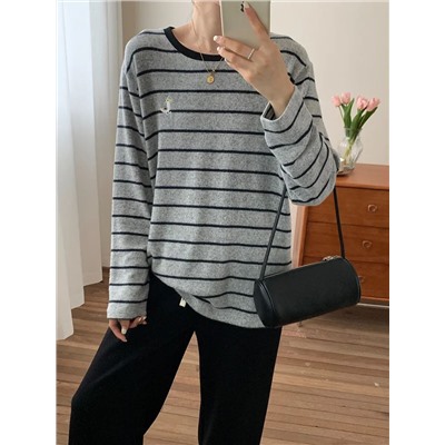 Уютный свободный лонг в полоску   Экспорт