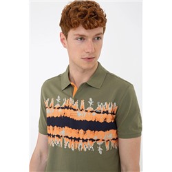 Erkek Haki Polo Yaka Tişört