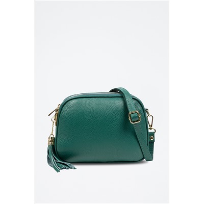 Bandolera de piel Verde y dorado - Firenze Artegiani