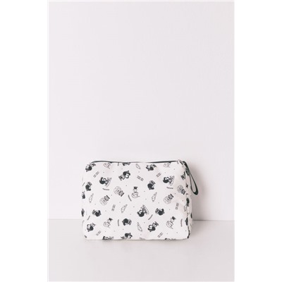 Neceser grande nylon blanco Mafalda