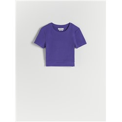 Crop-Top aus Baumwolle