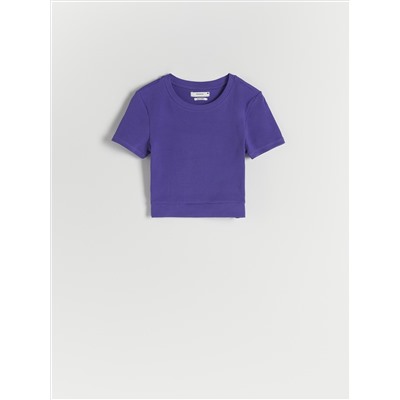 Crop-Top aus Baumwolle