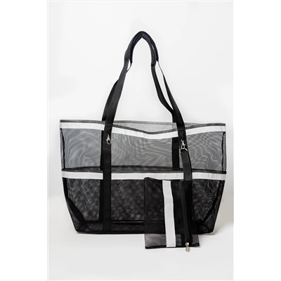 HOLIDAY BAG, Plaj Çantası Seti (1 Adet Plaj Çantası + 2 adet Plaj Havlusu + 2 adet Terlik)