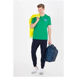 Erkek Yeşil Bisiklet Yaka Tişört