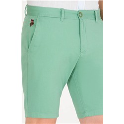 Erkek Koyu Yeşil Dokuma Şort