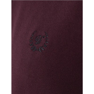 Футболка поло с плетеным воротником на пуговицах из эластичного хлопка