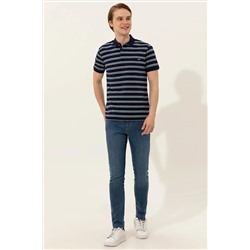 Erkek Lacivert Polo Yaka Tişört